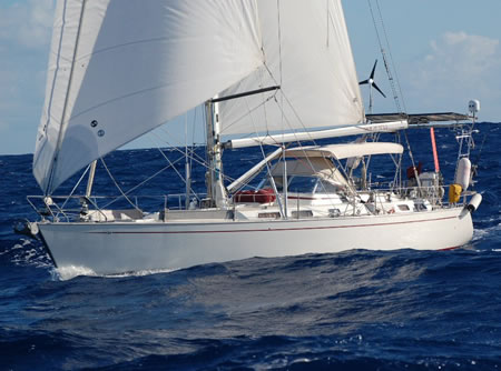 Najad 460 for sale - Serafina crossing the Atlantic 2011